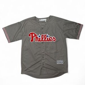 2019 Philadelphia Phillies Aaron Altherr # 23 Majestic Grey & Red Jersey